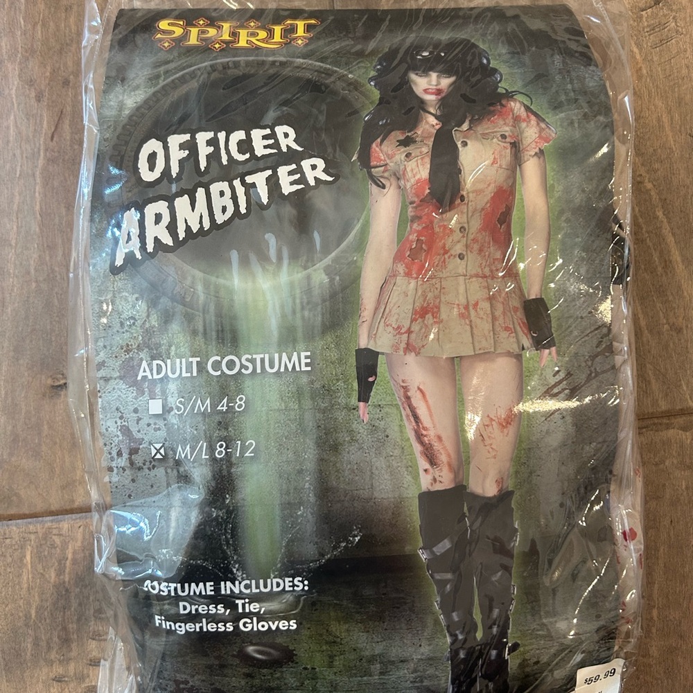 Spirit Officer Armbiter Adult Costume - Tan and Black